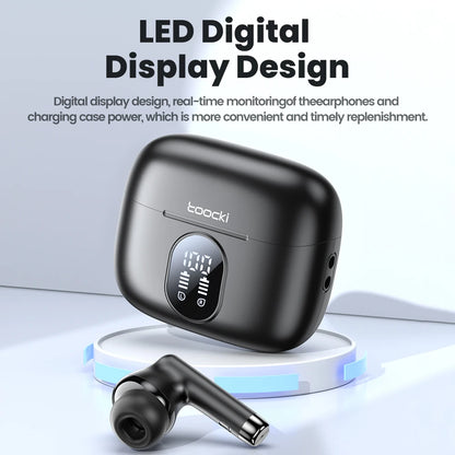 Wireless Sports Earphones – Toocki TWS with LED & Mic