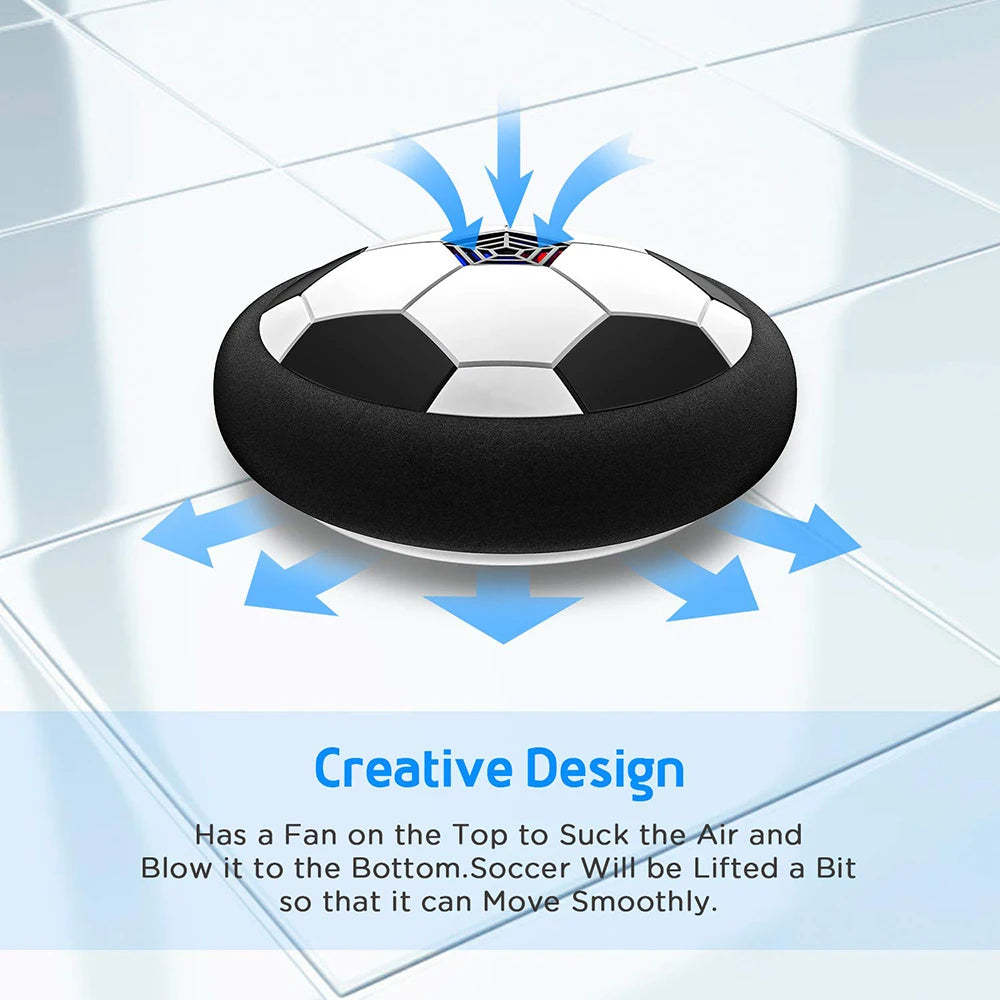 Hover Soccer Ball Toy – LED Light & Music Air Football for Kids Indoor/Outdoor Play