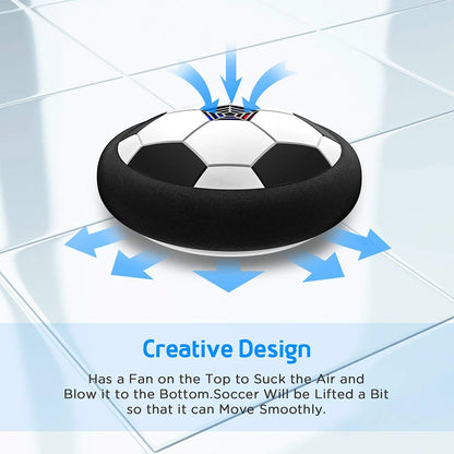 Hover Soccer Ball Toy – LED Light & Music Air Football for Kids Indoor/Outdoor Play