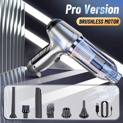 Strong Suction Car Vacuum – Wireless Auto Cleaning Machine