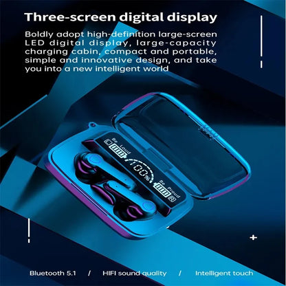 Wireless M19 Bluetooth Earphones – Touch Control, In-ear, Gaming
