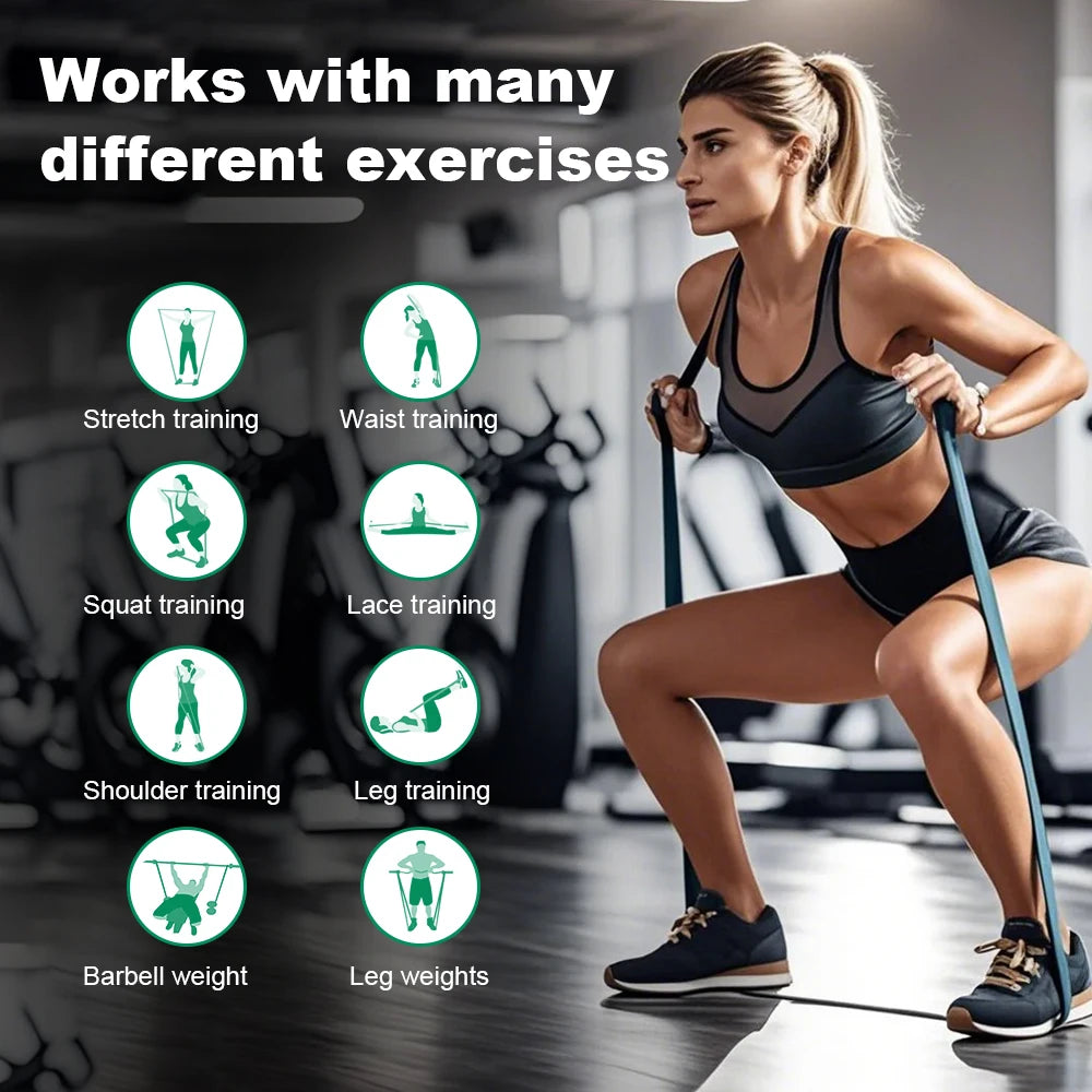 Rubber Fitness Bands – Perfect for Boxing, Yoga & Pilates