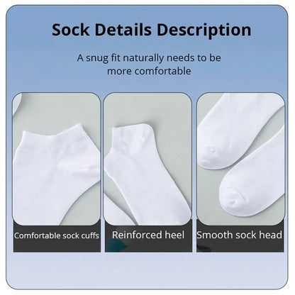 10 Pairs Breathable Boat Socks – Comfy & Odor-Free