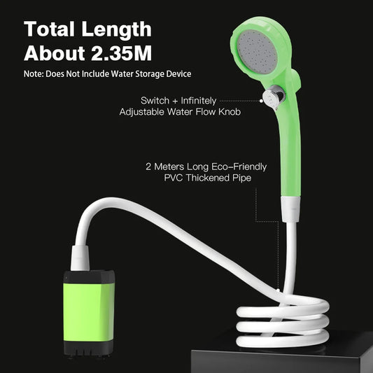 Smart Camp Shower – Rechargeable, Adjustable & Easy to Use