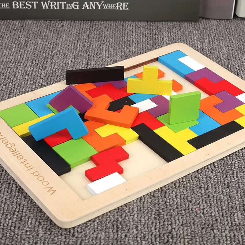 Wooden Puzzle Set for Babies – Early Learning Logic Game