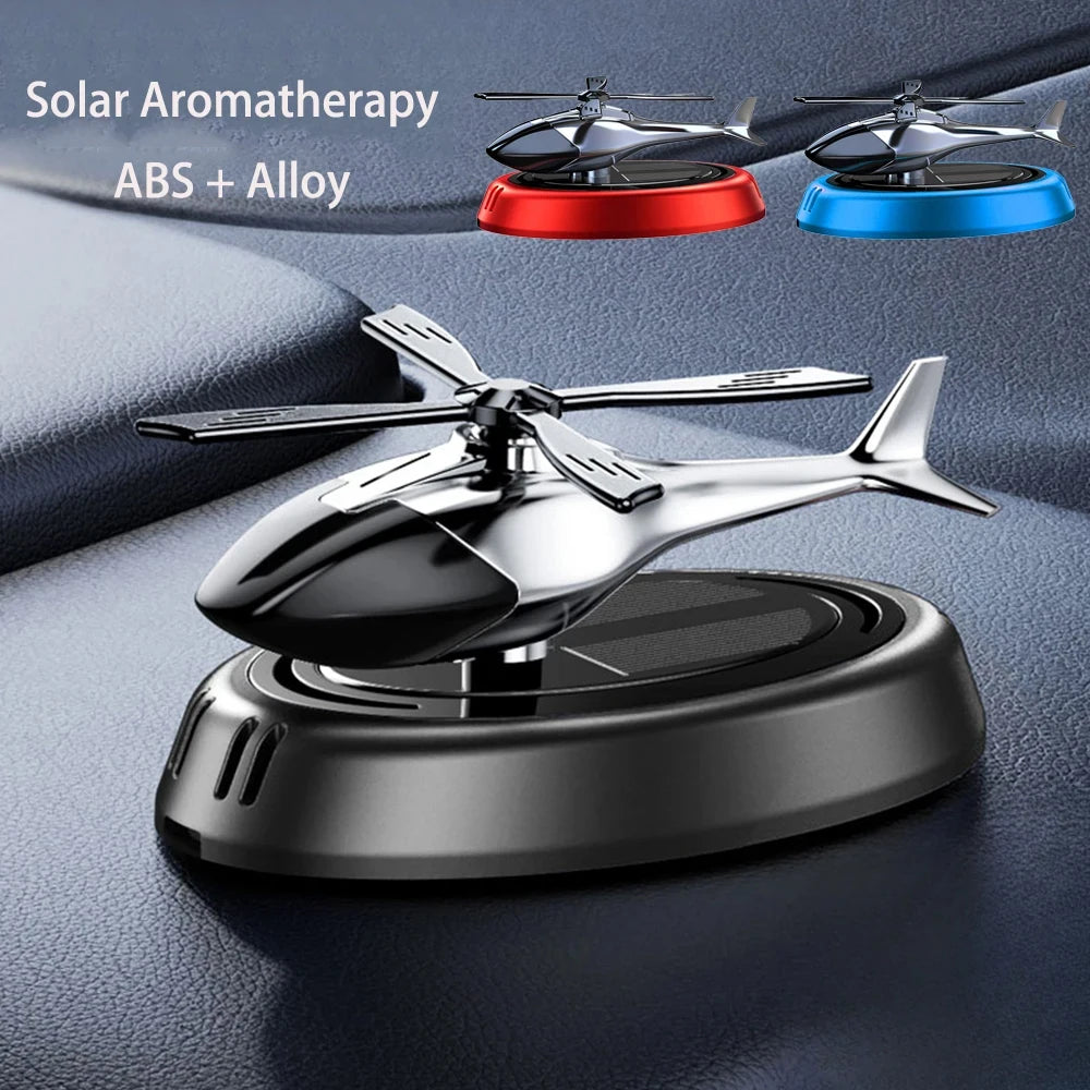 Solar-Powered Rotating Car Air Freshener – Stylish & Natural