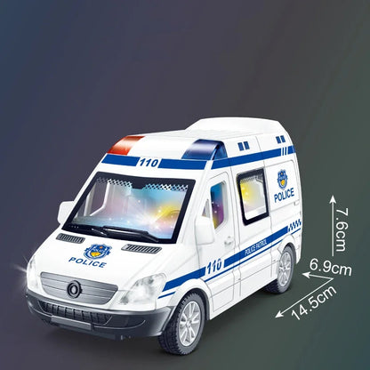 Diecast Emergency Car Set – Sound, Light & Simulation Toys