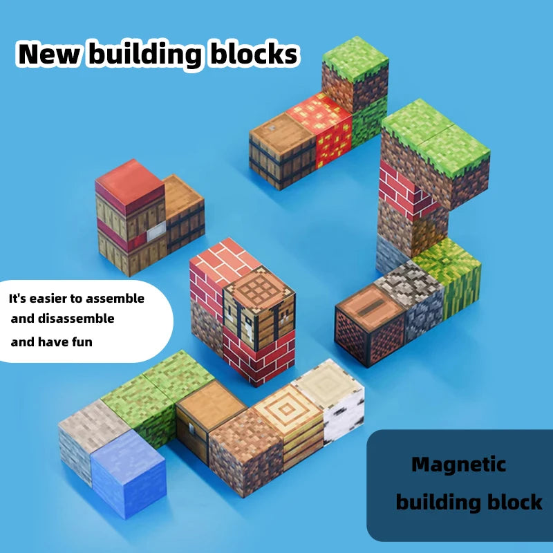 Children’s Magnetic Blocks – Creative Building Game Table Toy