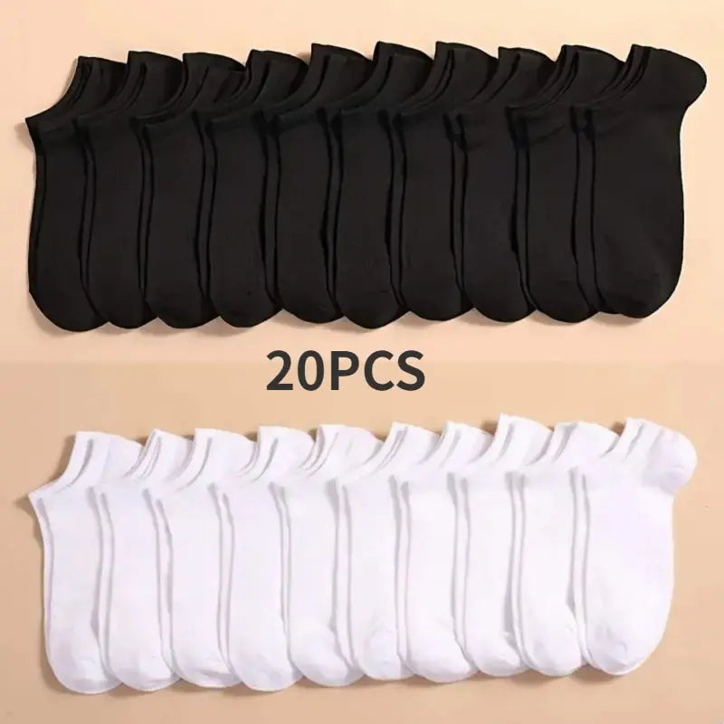 10 Pairs Breathable Boat Socks – Comfy & Odor-Free