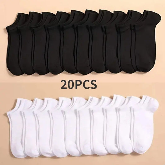 10 Pairs Breathable Boat Socks – Comfy & Odor-Free