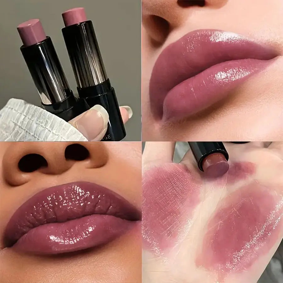 Red Brown Mirror Lipstick – Waterproof & Moisturizing Shine