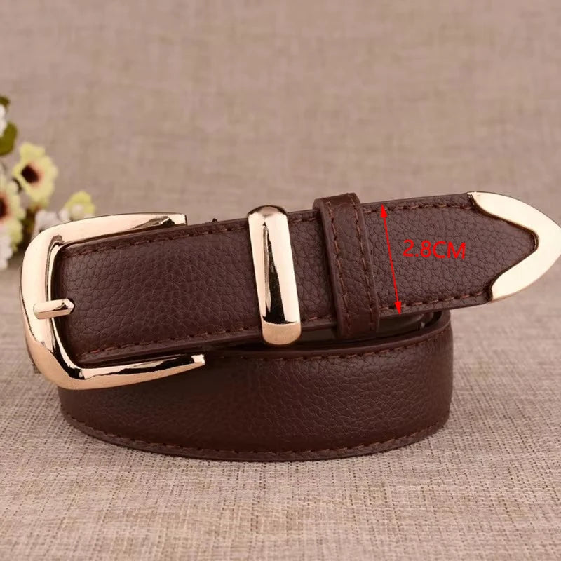 Fashion Leather Belt for Women – Perfect for Dresses & Jeans