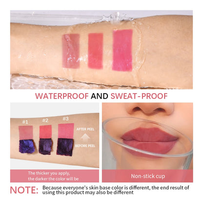 Peel Off Lip Tint – Korean Matte Ink, Waterproof & Long-Lasting