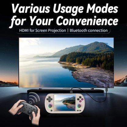 RG40XX H Game Console – 4" IPS Screen, RGB Light, 3200mAh
