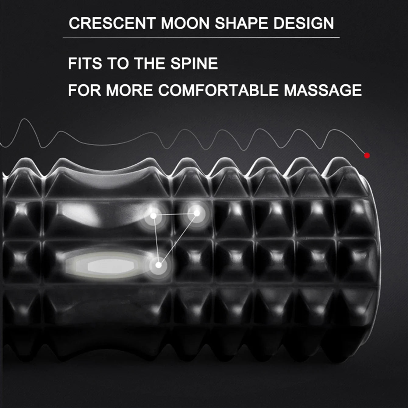 Solid Foam Yoga Roller – 45×13cm for Stretching & Recovery