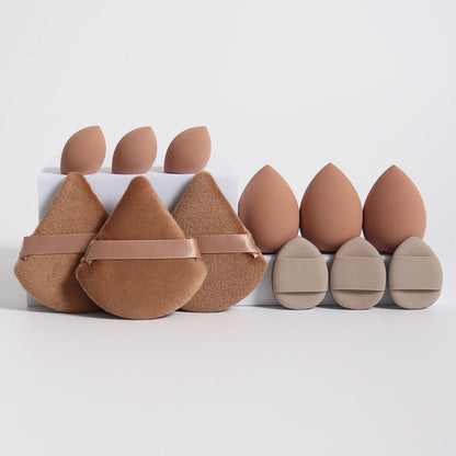 12PCS Makeup Sponge Set – Beauty Puffs, Eggs & Mini Cushions