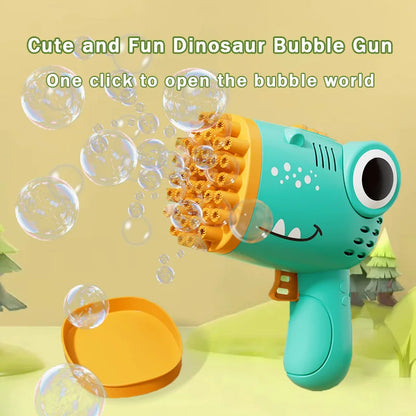 40-Hole Dino Bubble Blower – Fun Outdoor Party Toy for Kids
