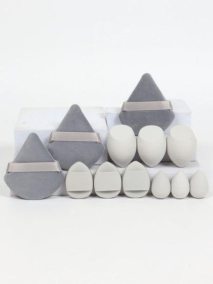 12PCS Makeup Sponge Set – Beauty Puffs, Eggs & Mini Cushions