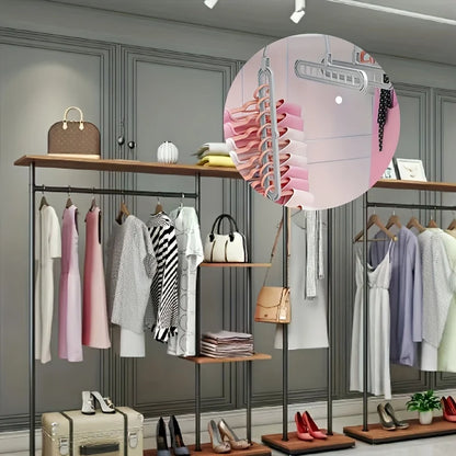 Heavy Duty Space-Saving Foldable Hangers Set