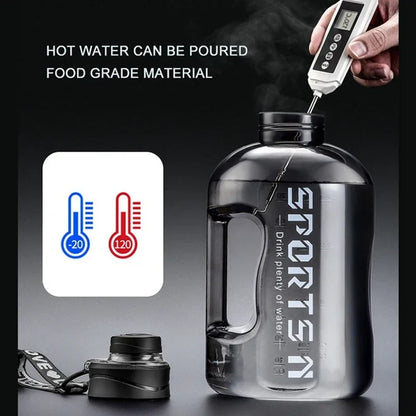 1.7L/2.7L Sports Water Bottle – Large Capacity & Portable