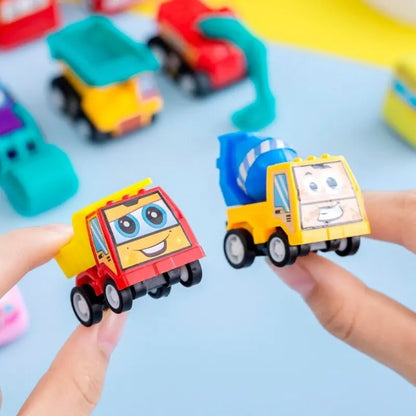 Mini Inertial Construction Car Set – Birthday Gift for Kids