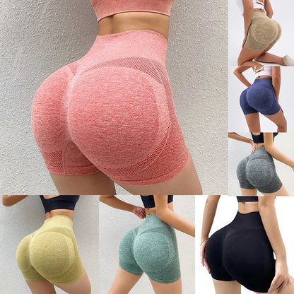 Women’s High Waist Sports Shorts – Push-Up & Breathable Fit