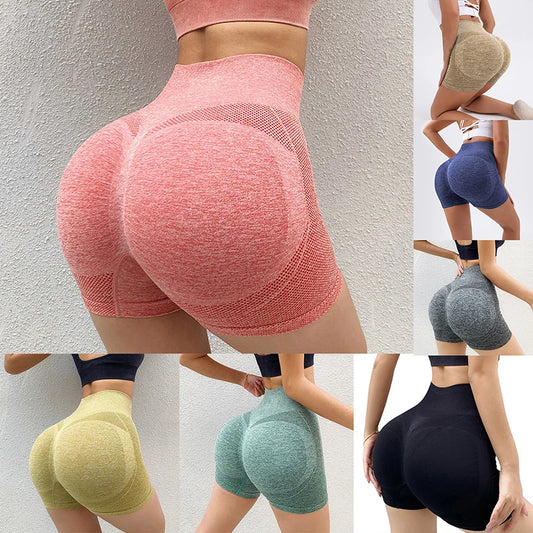 Women’s High Waist Sports Shorts – Push-Up & Breathable Fit