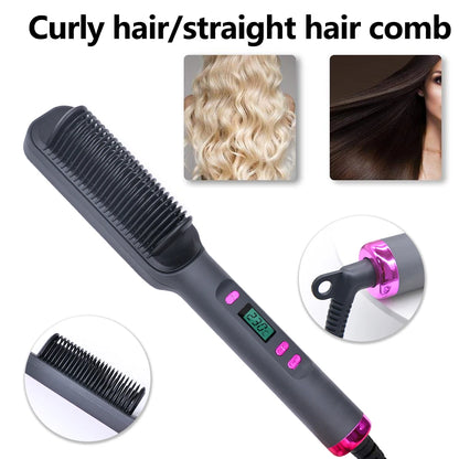 Electric Hot Comb – Multifunctional Straightener with Negative Ions