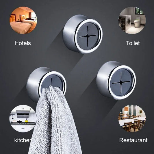 3PCS No-Drill Dishcloth Holder Clips – Wall Mount