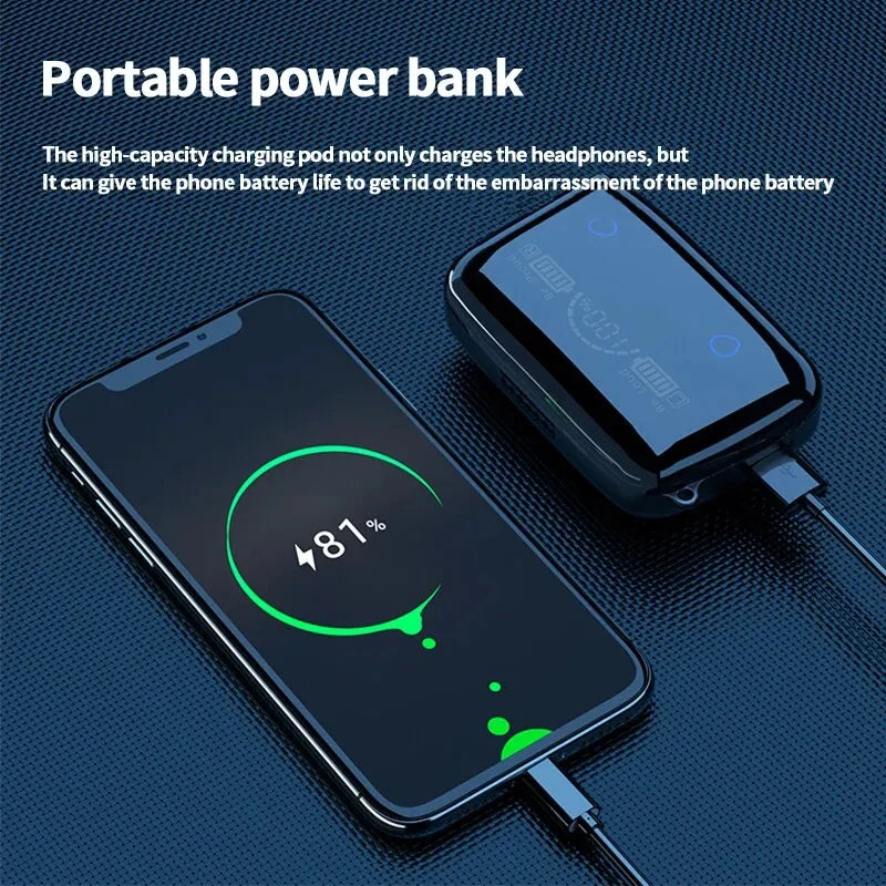 Wireless M19 Bluetooth Earphones – Touch Control, In-ear, Gaming