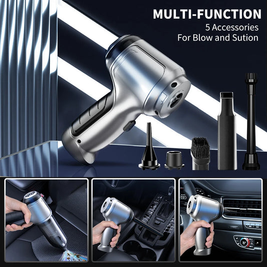 Strong Suction Car Vacuum – Wireless Auto Cleaning Machine