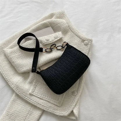 2024 Autumn Small Shoulder Bag – Retro Chic & Gentle Look