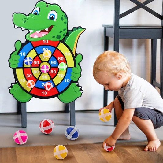 Sticky Ball Dart Board – Educational Indoor Game for Kids 3-7