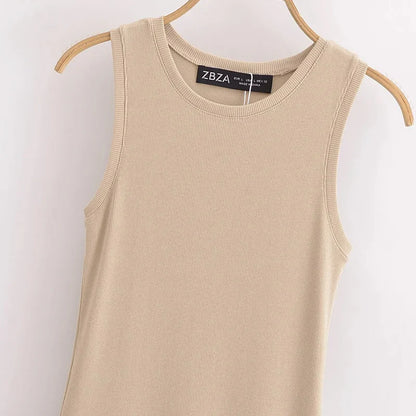 Elegant Sleeveless Long Dress – Y2K Style