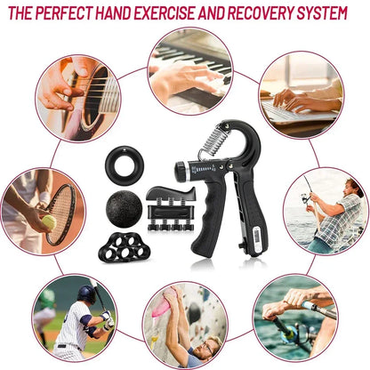 Grip Strengthener with Finger Exerciser – Build Power Daily