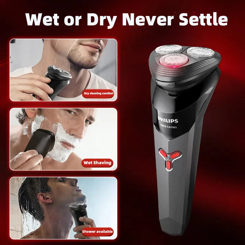 PHILIPS S1113 Electric Shaver – USB Rechargeable, Fast Shave