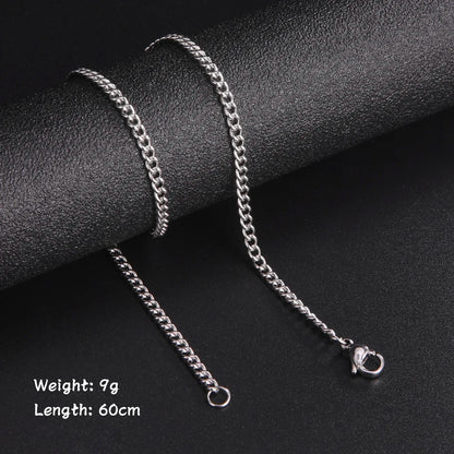60cm Men’s Link Chain – Street Style Essential