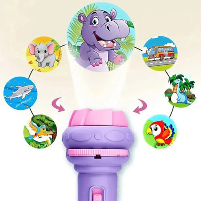Children’s Flashlight Projector – Cartoon Cards & Fun Patterns