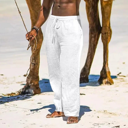 Men’s Linen Cotton Pants – Loose, Cool & Lightweight