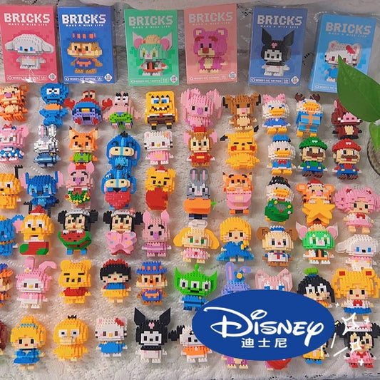 108-Piece Disney Block Set – Kids’ Cartoon Figure Gift