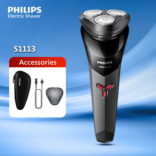 PHILIPS S1113 Electric Shaver – USB Rechargeable, Fast Shave