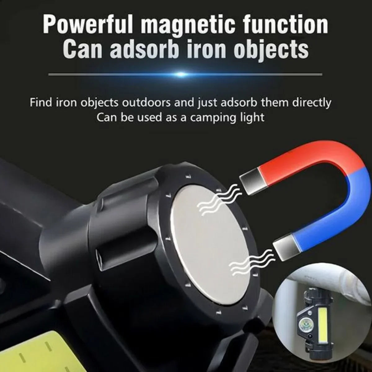 Rechargeable COB LED Headlamp – Super Bright & Waterproof