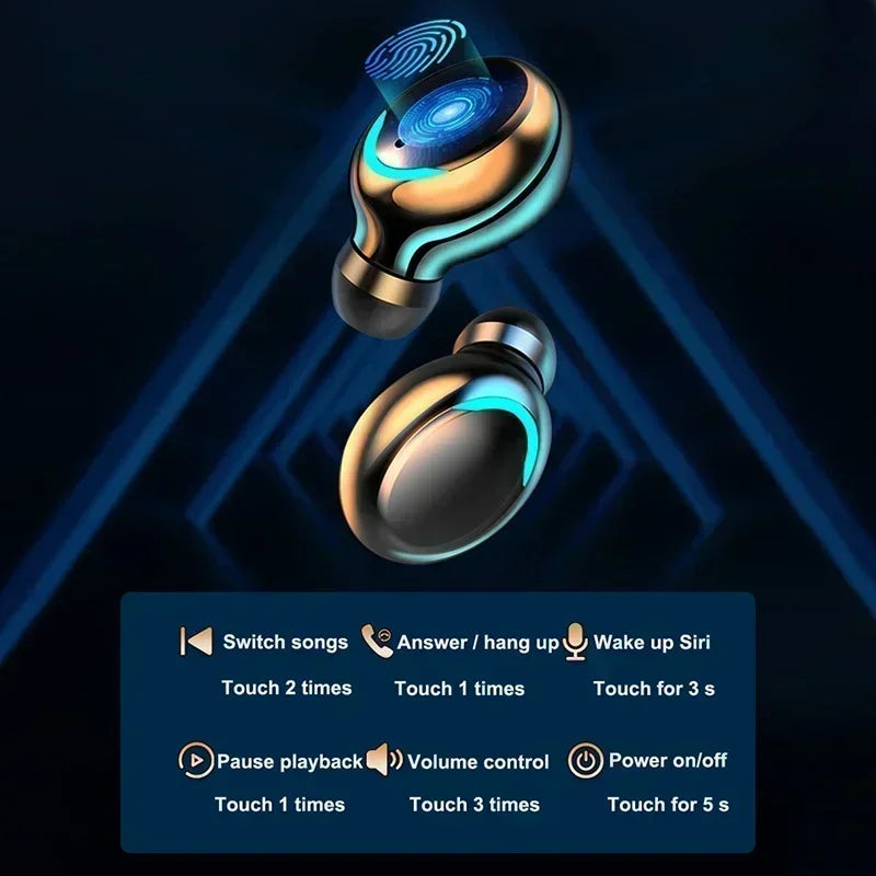 Toocki Bluetooth Earbuds – Noise Isolating, Touch & Mic