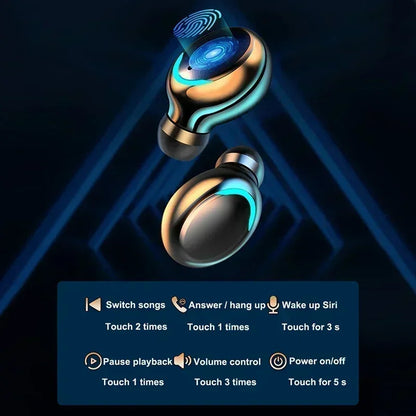 Toocki Bluetooth Earbuds – Noise Isolating, Touch & Mic