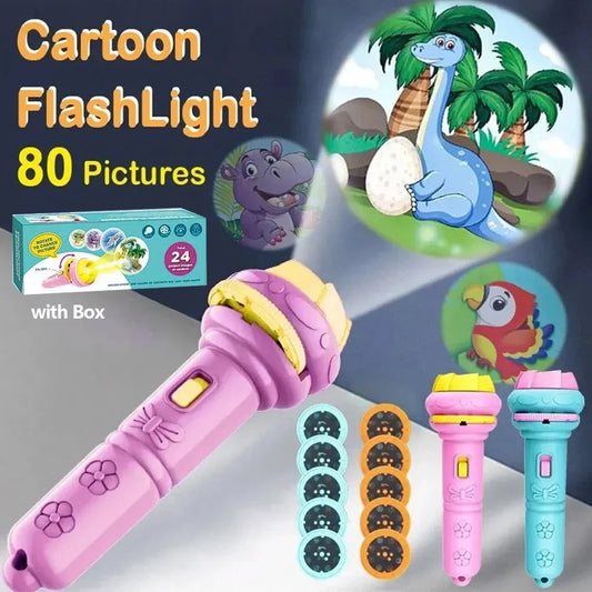 Children’s Flashlight Projector – Cartoon Cards & Fun Patterns