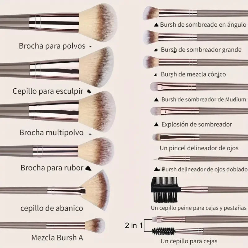 Pro Makeup Brush Set – 3 to 20PCS of Soft Precision