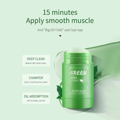 Green Tea Clay Stick Mask – Oil Control & Deep Clean