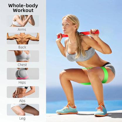 Elastic Workout Bands – For Home, Gym & Yoga Sessions