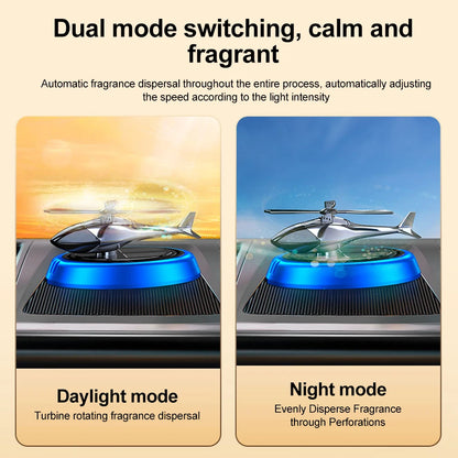 Solar-Powered Rotating Car Air Freshener – Stylish & Natural