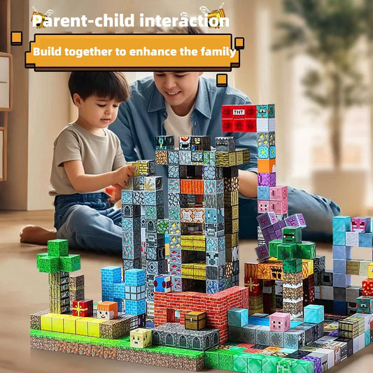 Children’s Magnetic Blocks – Creative Building Game Table Toy